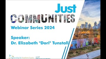 Just Communities Webinar April 2024 (Presenter: Dr. Dori Tunstall)