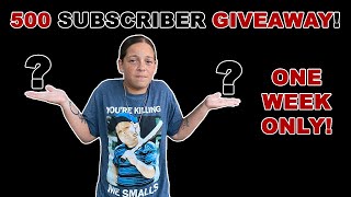 500 SUBSCRIBER GIVEAWAY VIDEO! WHAT ARE THE RULES HOW DO YOU ENTER