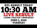 STL Result Today 10 30 AM Draw June 2 2026 Tuesday STL Luzon Visayas Mindanao LIVE Result 