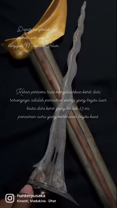 inilah pusaka mataram islam asli