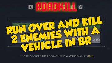 RUNOVER AND KILL 2 ENEMIES WITH A VEHICLE IN BR | CALL OF DUTY MOBILE | SEASONAL TASK | ROADKILL