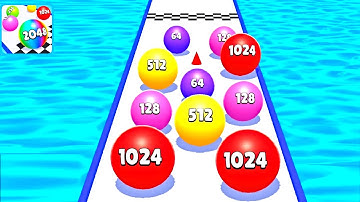 Ball Run 2048 Merge Race Run 3D ! All Levels Gameplay (30-37) android, ios