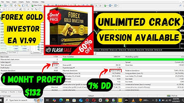 Forex GOLD Investor EA V1.95 | Category : MT4 EA (Build +1430) | No DLL Get Now Just In $19
