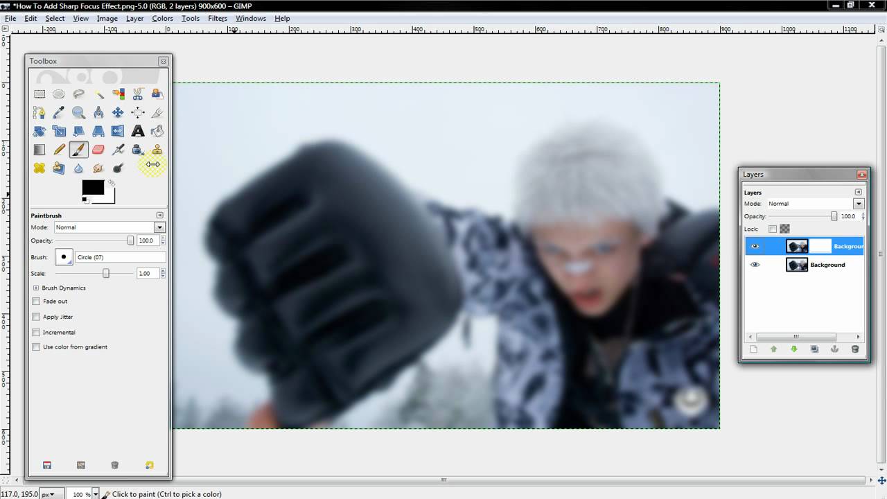 GIMP How To Add Sharp Focus Effect (HD) YouTube