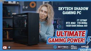 Skytech Shadow Gaming PC i7 13700F RTX 4060 1TB NVMe 16GB RAM 360mm AIO
