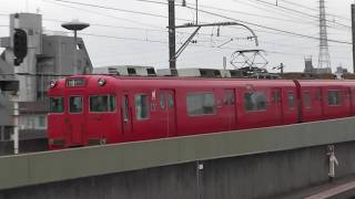 【オール初期車】名鉄6000系6006F+6013F　準急中部国際空港ゆき上小田井駅発車