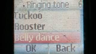 Two differences of Nokia ringtone Belly dance in reverse