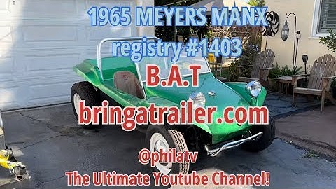 1965 MEYERS MANX VW DUNE BUGGY REG. #1403 B.A.T bring a trailer.com #bringatrailer #meyersmanx #bat