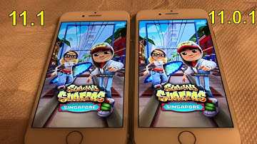 iPhone 7 Speed test IOS 11.1 beta 1 vs 11.0.1