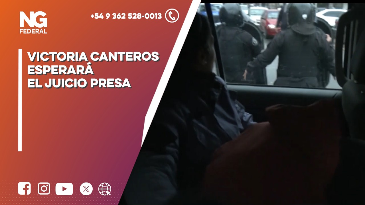 ►Prisión preventiva para Victoria Canteros: esperará detenida el juicio por el crimen de su novio