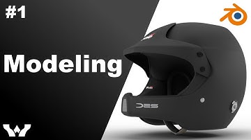 Modeling Helmet Stilo WRC Rally | Blender Tutorial for Beginners (Time lapse).Episode 1
