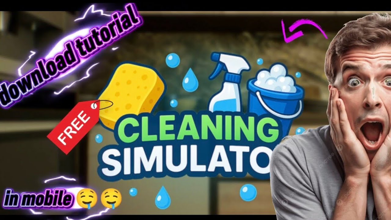 How to download cleaning simulator in mobile for free🤤🤤