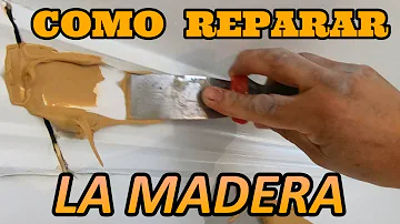 ¿La masilla para madera se adhiere a la madera?