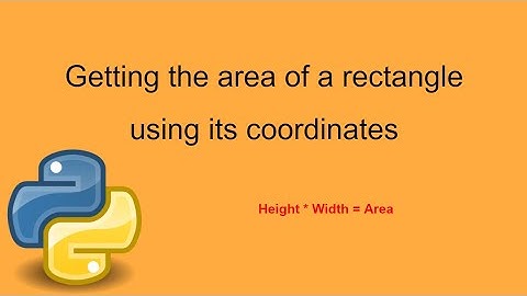 How to get the area of a rectangle using it
