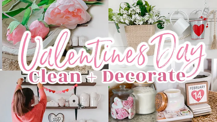 VALENTINES DAY CLEAN AND DECORATE WITH ME 2021 | VALENTINES DAY DECOR IDEAS | VALENTINES DAY DIYS