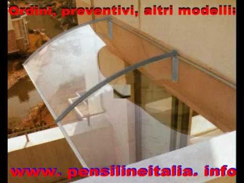 Pensilina tettoia in policarbonato plexiglas veranda cappottina ... Pompeiana in legno e plexiglass