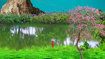 HD video backgrounds,Beautiful 3D Animation with Mountain River, V.F.X Background Video Effects