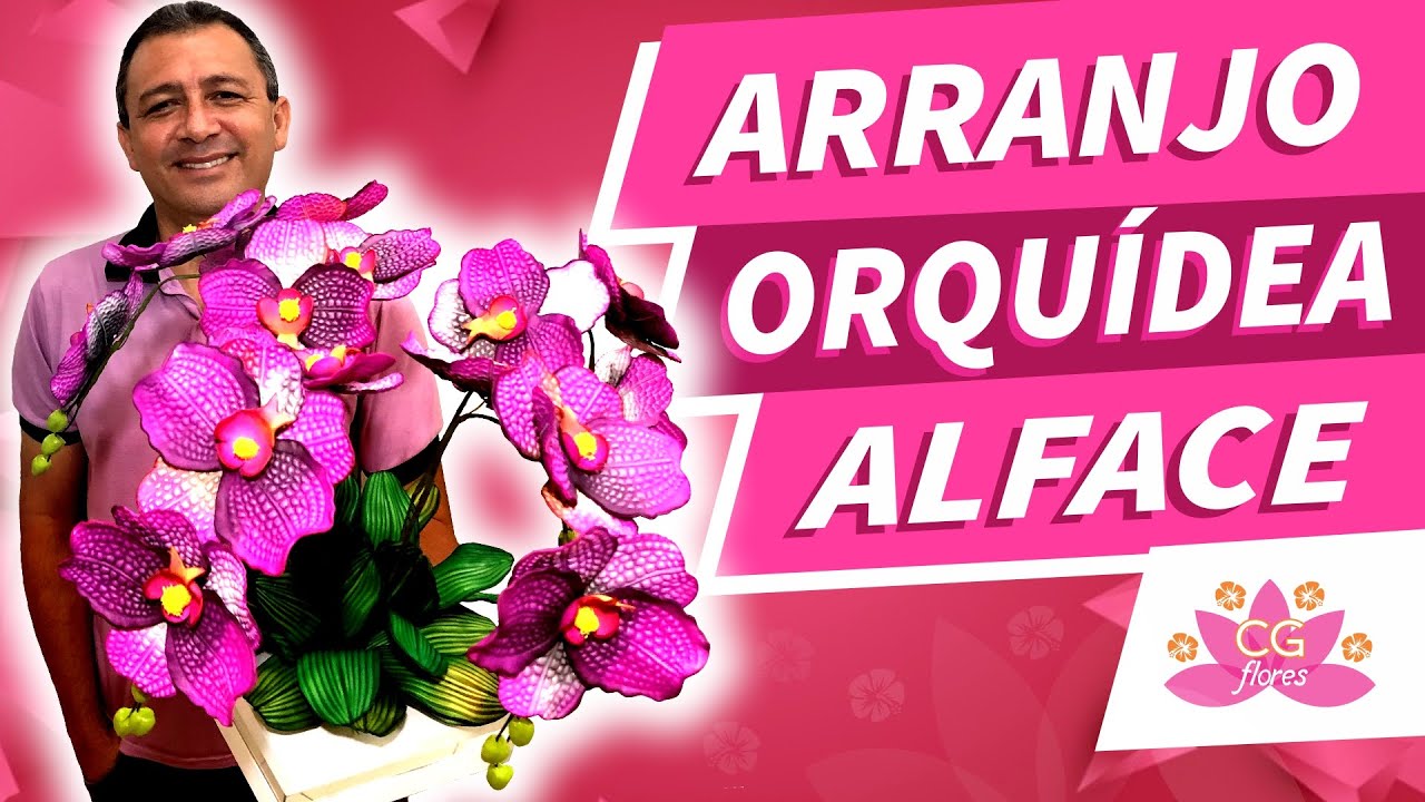 ARRANJO COM A ORQUÍDEA ALFACE | PASSO A PASSO