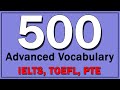 500 Advanced English Vocabulary Learn While You Sleep 