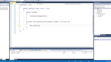 C# Programming   Exit Button