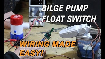 How do you wire a bilge pump?  We show how to wire in a manual 12V bilge pump with a float switch