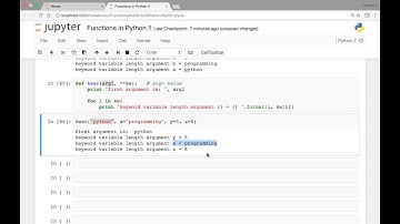 Functions   Keyword Variable length arguments