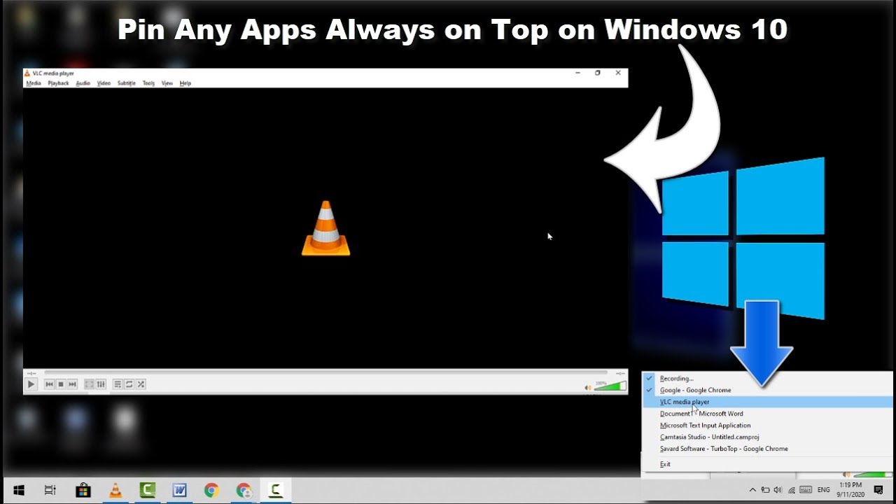 How To Keep An App Window Always On Top In Windows 10 YouTube