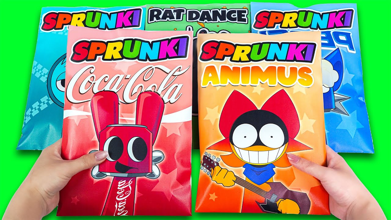 🌈Incredibox SPRUNKI COLA PEPSI ANIMUS PYRAMIXED Blind Box Unboxing ...