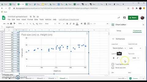 Create a Scatter Plot Using Google Sheets with Trendline and R2 Value