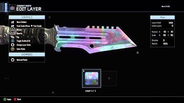 HOW TO MAKE A CASE HARDENED KNIFE IN BO3 w/ GAMEPLAY