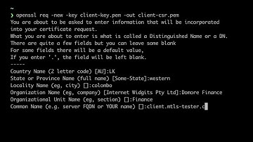 Exploring  Mutual TLS (mTLS) : Generate Client Certificates