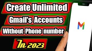 How to create unlimited Free Gmail's accounts without phone number 😍||create Gmail accounts in 2023|