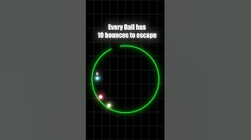 Will it escape? 🤔 #satisfying #asmr #physics #bouncingball