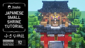 Minecraft Tutorial | Real Architect Builds a Small Japanese Shinto Shrine #92