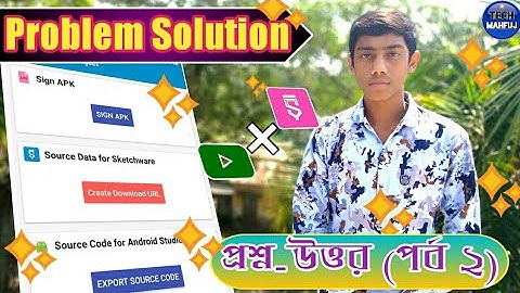 Problem Solution Video Part 1 Saturday Special | Sketchware Help Video | Tech Mahfuj