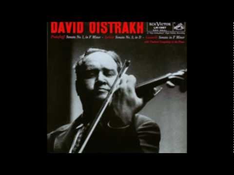 Oistrakh plays Prokofiev - Violin Sonata No. 1, Op...