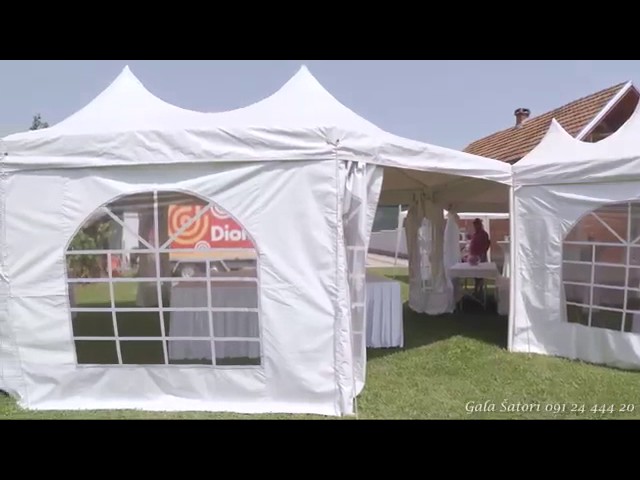 Gala Šatori Najam šatora, paviljona i opreme Slavonski Brod - YouTube