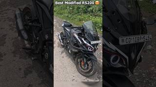 NEW LOOK OF PULSAR RS200 😍|  BEST MODIFIED RS200 | #shorts #youtubeshorts #rs200
