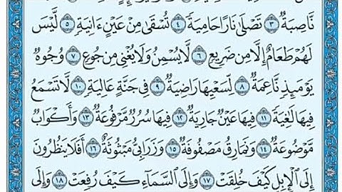 سورة الغاشية مكتوبة - خالد الجليل