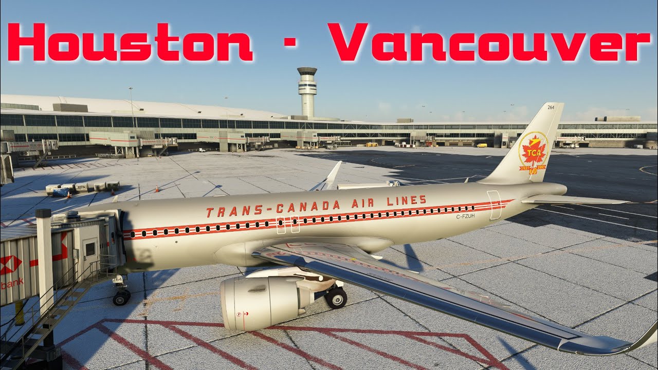 Air Canada Flight Houston to Vancouver VATSim YouTube