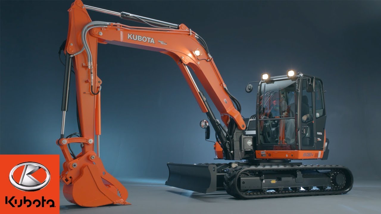 Excavatrice de la série KX080-4 de Kubota : conçue pour les travaux exigeants