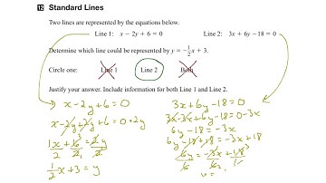 EQAO Grade 9 Academic Math 2016 Question 12 Solution