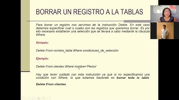 SQL: Tres funciones Básicas de una BD (Insertar, Actualizar y Borrar)