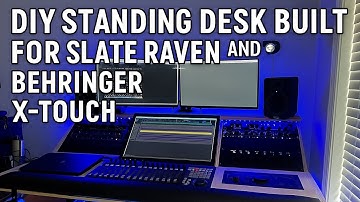 DIY Custom Studio Desk Build | Slate Raven + Behringer X-Touch + Standing Desk Setup