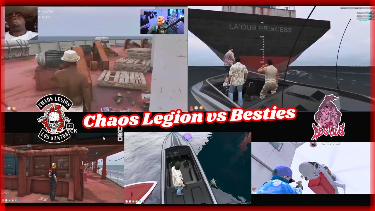 Besties Tries To Contest Chaos Legion Cargo Crate (Everybody Crashes Out) | NoPixel 4.0 GTARP