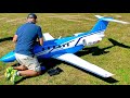 STUNNING !!! HUGE RC PILATUS PC-24 SCALE MODEL TURBINE JET / FASCINATING FLIGHT DEMONSTRATION !!!