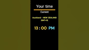 GMT+12｜13:00 PM｜AUCKLAND