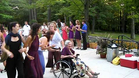 Grandma Dancing with her Girls at Paul and Mollie'...