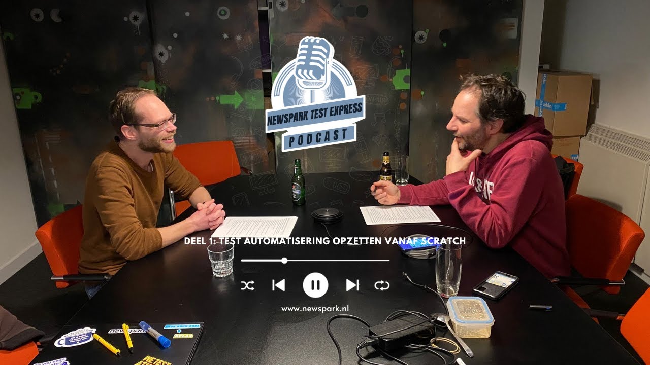 newspark Test express podcast (1):  Test Automatisering opzetten vanaf scratch