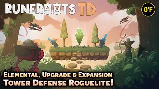 Modular Island Expanding Tower Defense Roguelite! [ RUNEROOTS TD ] Gameplay screenshot 1